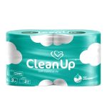 دستمال توالت سه لایه کلین آپ(2 رول)