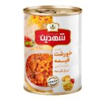 کنسرو خورشت قیمه با گوشت گیاهی شهدین(370 گرم)