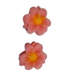 شمع طرح گل رنگ صورتی(بسته دو عددی)